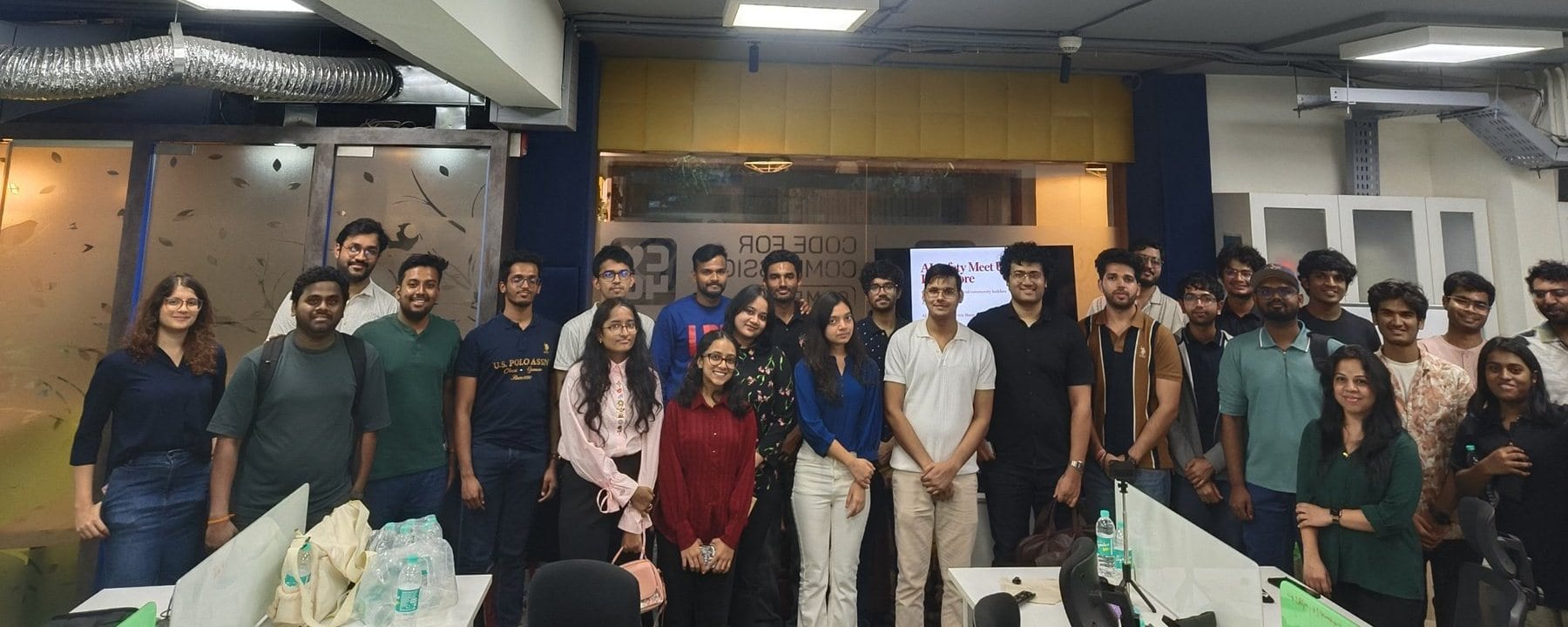 An AI Safety India group together after a session in Bengaluru.
